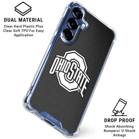 Ohio State University OSU Black Galaxy S25 Clear Case